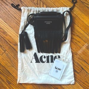 Ance Studios Leather Fringe Mini Crossbody Bag